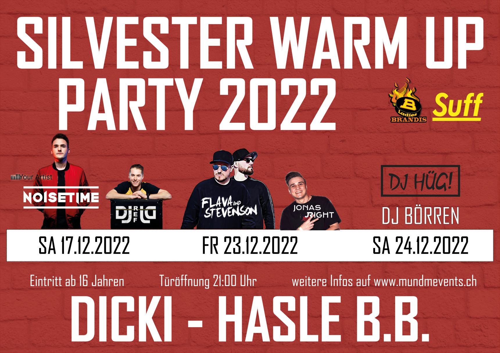 Silvester Warm Up Party Woche Pass Ag