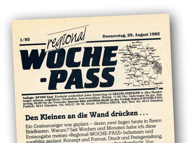 Erste Woche-Pass Ausgabe | © Woche-Pass AG