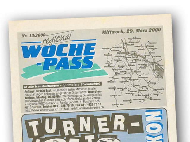 Woche-Pass Jahr 2000, 200 Seiten erreicht | © Woche-Pass AG