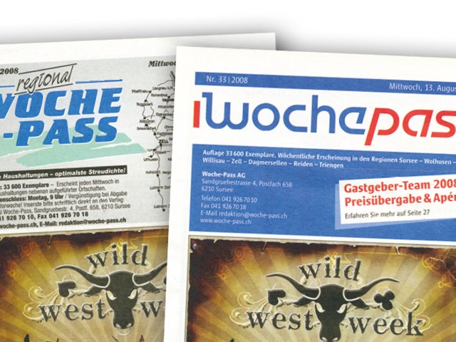 Woche-Pass Jahr 2008, Neues Erscheinungsbild | © Woche-Pass AG