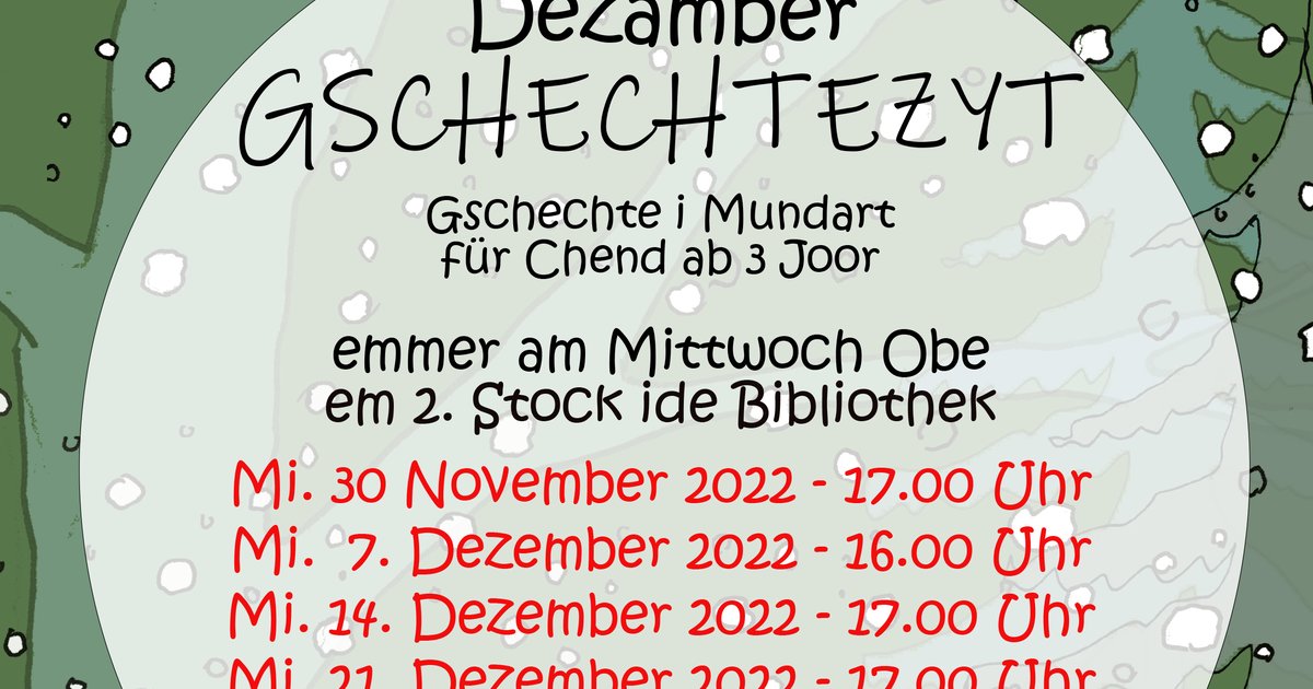 Gschechtezyt: Gschechte i Mundart für Chend ab 3 Johr | Woche-Pass AG