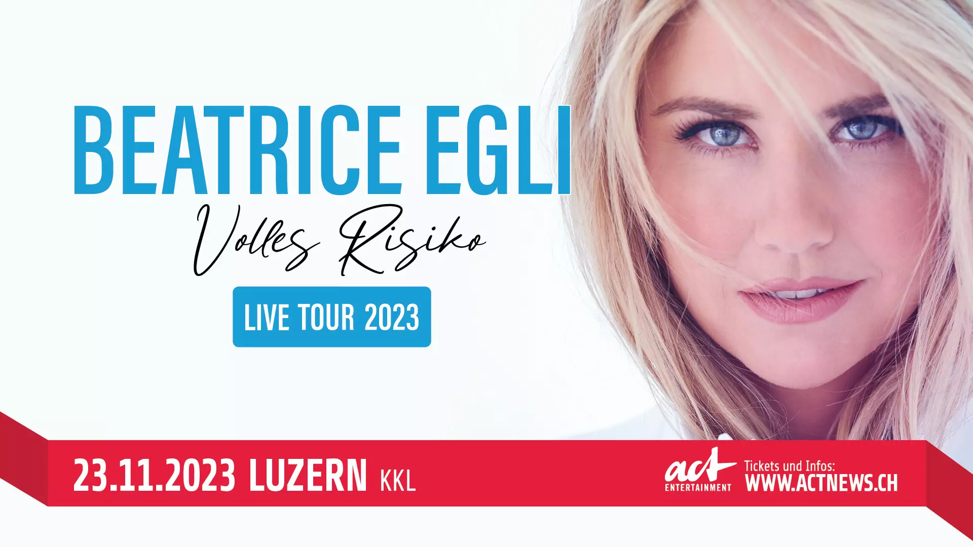 Konzert Beatrice Egli Volles Risiko Tour 2023 Woche Pass AG