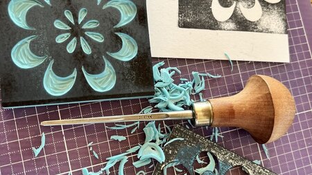 Stempel schnitzen und drucken | © Freizeitanlage Spittelhof Zofingen
