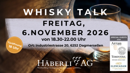 Whisky Talk Degustation | © Häberli AG