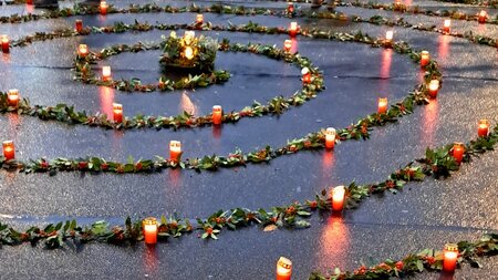 Lichtspirale - Entfache ein Licht in der Dunkelheit | © Ritualverband Schweiz