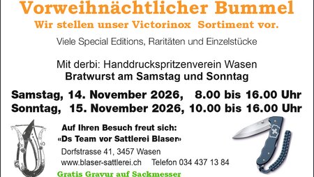 Vorweihnachtlicher Bummel | © Sattlerei Blaser GmbH